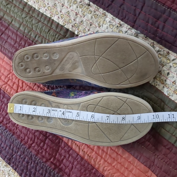 CLOUD* Aika Fidelia Blue sneaker side zip front lace soft footbed size 38 rubber - Picture 9 of 11